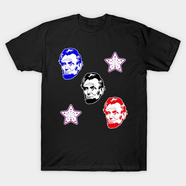 Funny Abe Lincoln Face T-Shirt by Scar